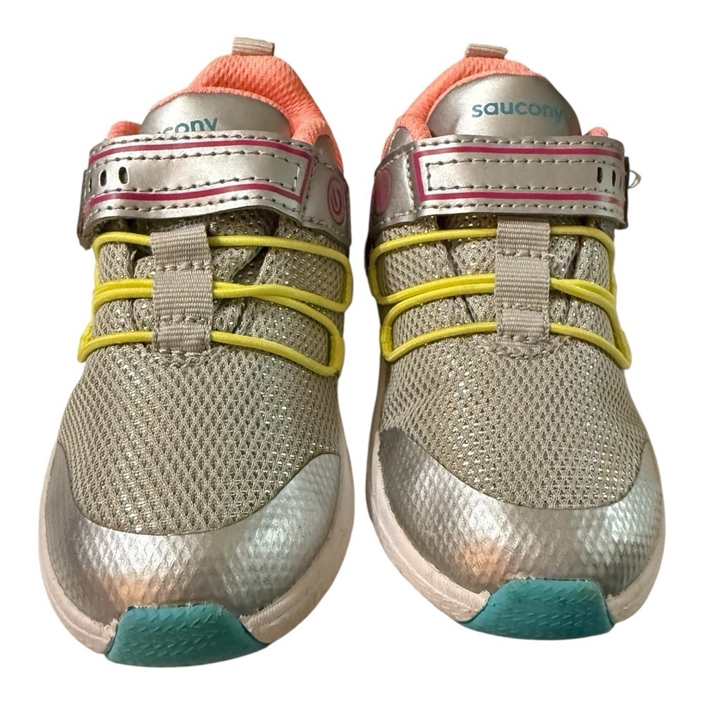 Saucony Flash Glow 2.0 JR Girls Sneakers - Size 7.5 W (Wide)